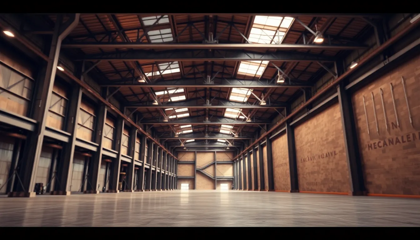 nave industrial moderna, naves industriales modernas